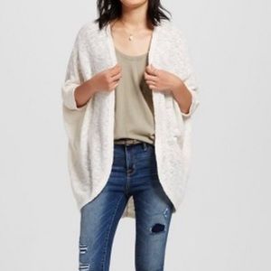 Mossimo Cream Cacoon Cardigan